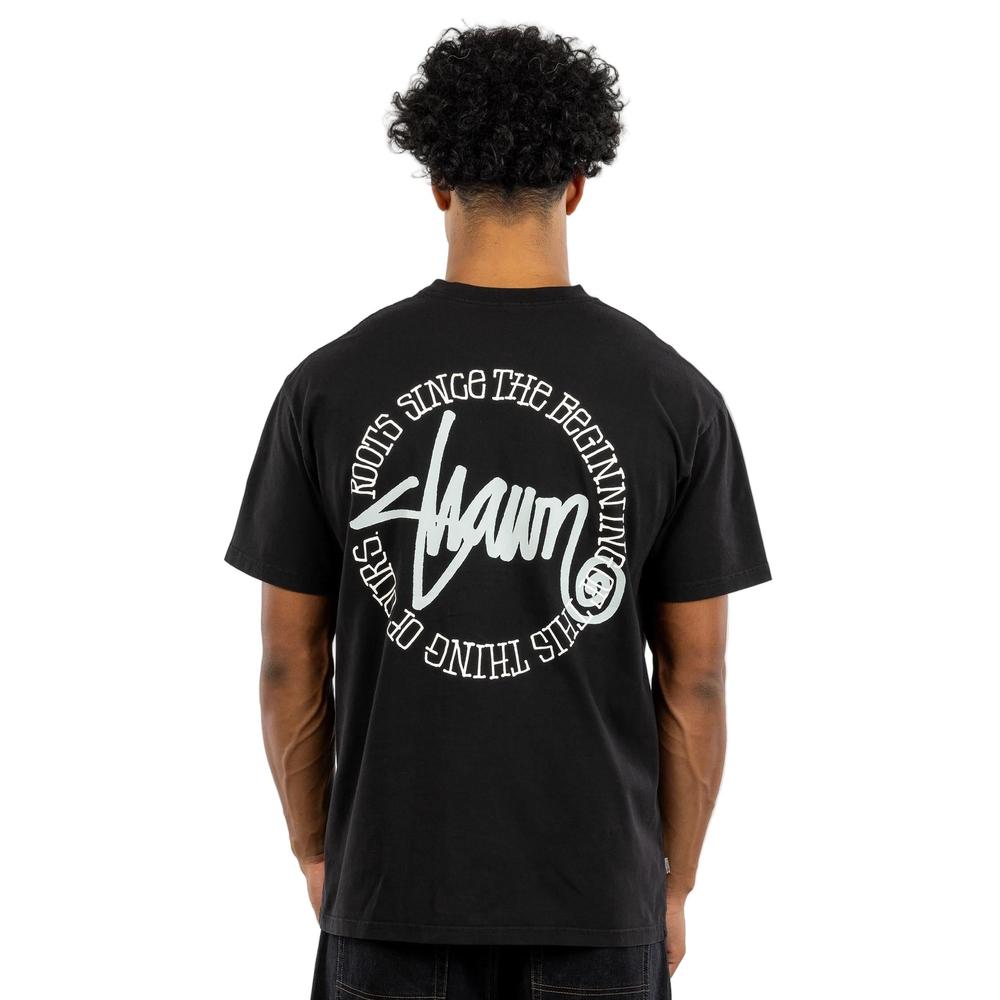 S / DOUBLE This Thing Dot Tee - Washed Black