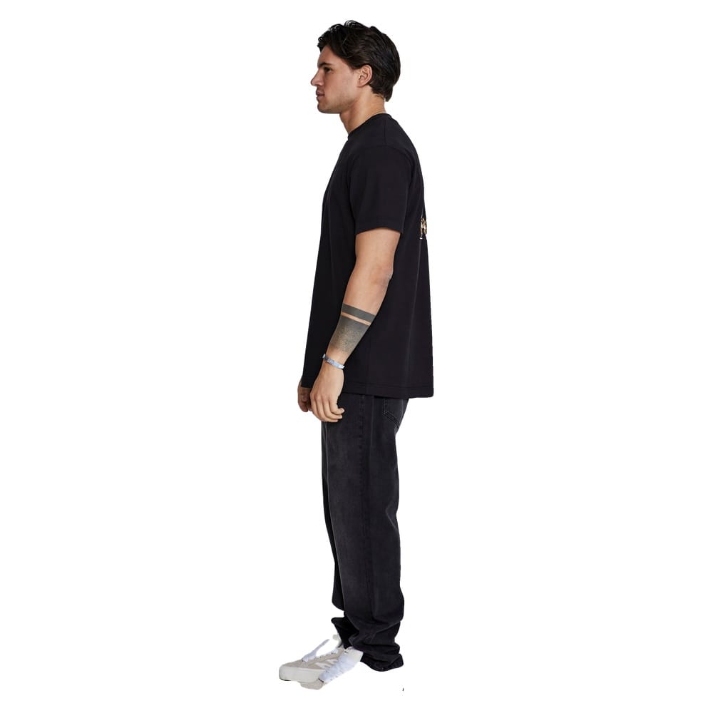SikSilk Filigree Tee - Black