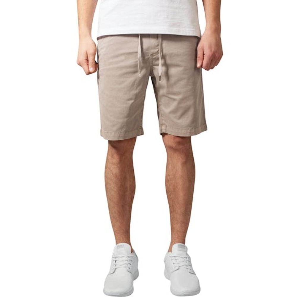 Urban Classics Stretch Twill Jog Shorts - Sand