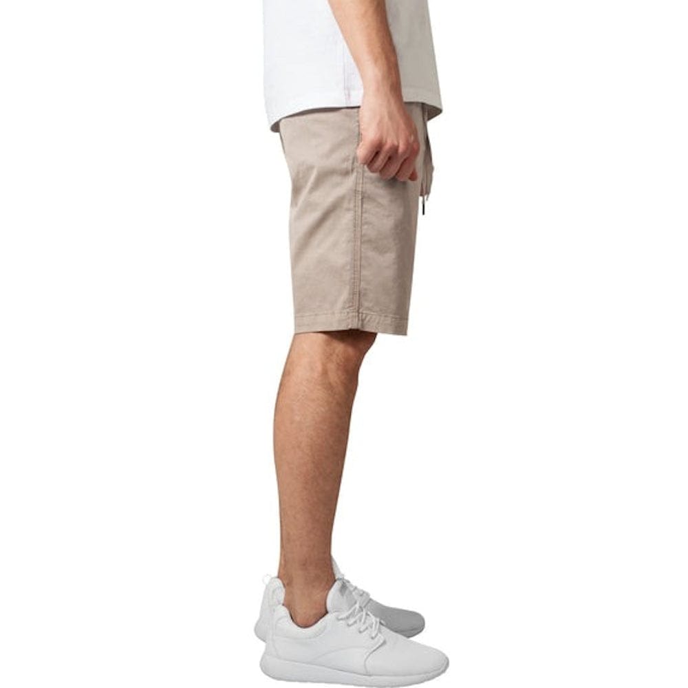Urban Classics Stretch Twill Jog Shorts - Sand