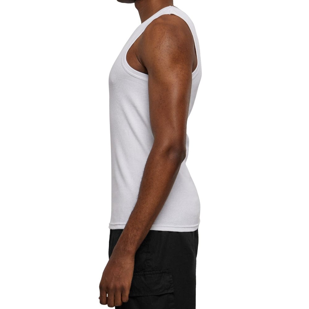 Urban Classics 2x2 Rib Tank Top - White