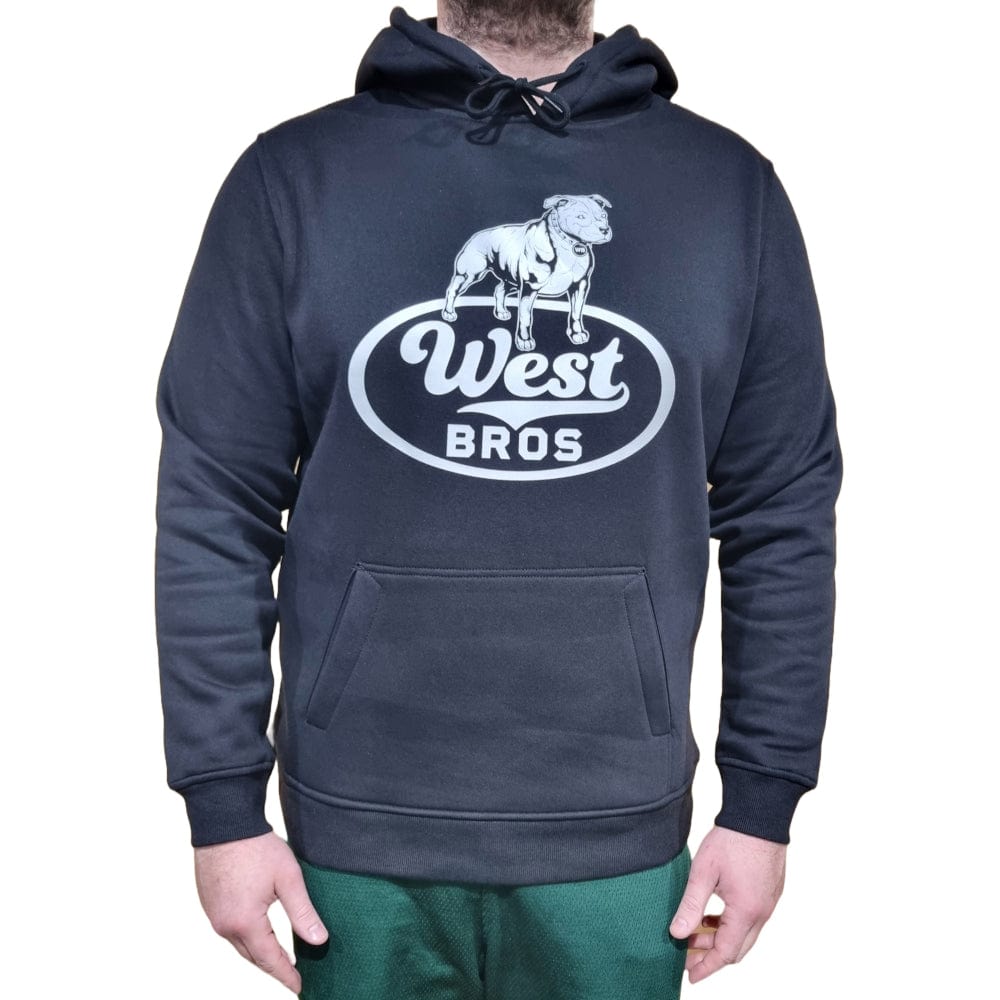 West Brothers Staffordshire Hoodie - Black / Silver