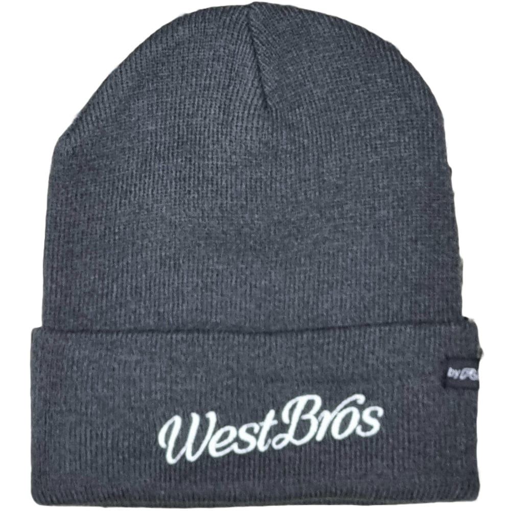 West Brothers Script Beanie - Dark Grey