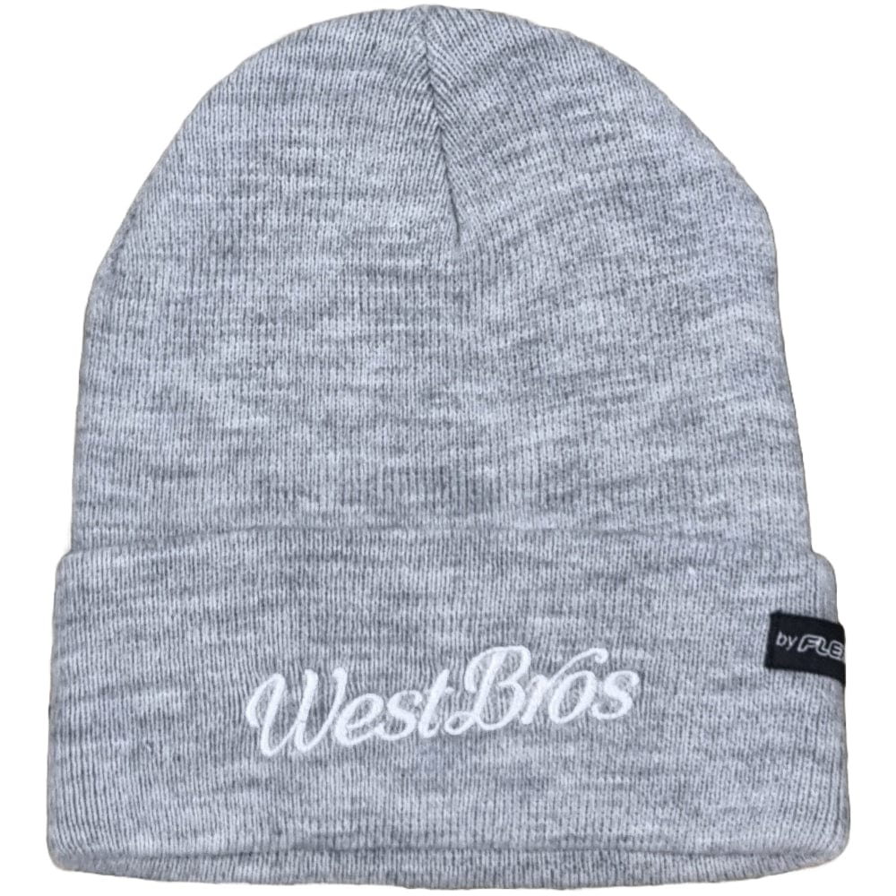 West Brothers Script Beanie - Heather Grey