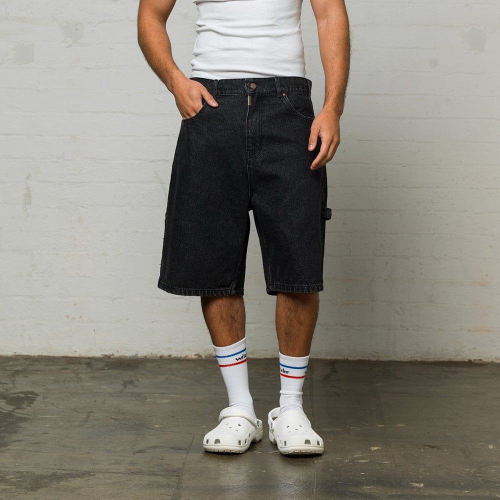 WNDRR Booster Denim Short - Washed Black