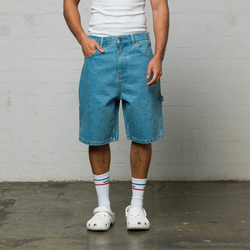 WNDRR Booster Denim Short - Washed Blue