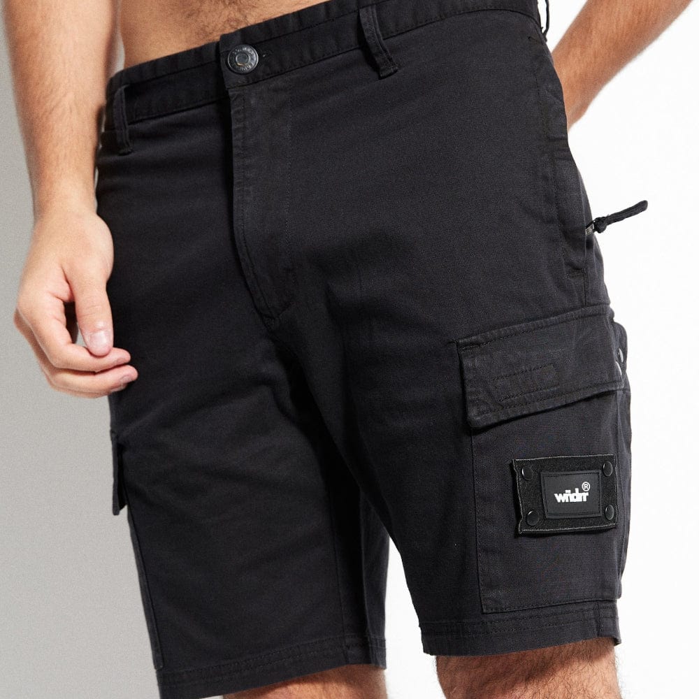 WNDRR Fairfax Cargo Short - Black