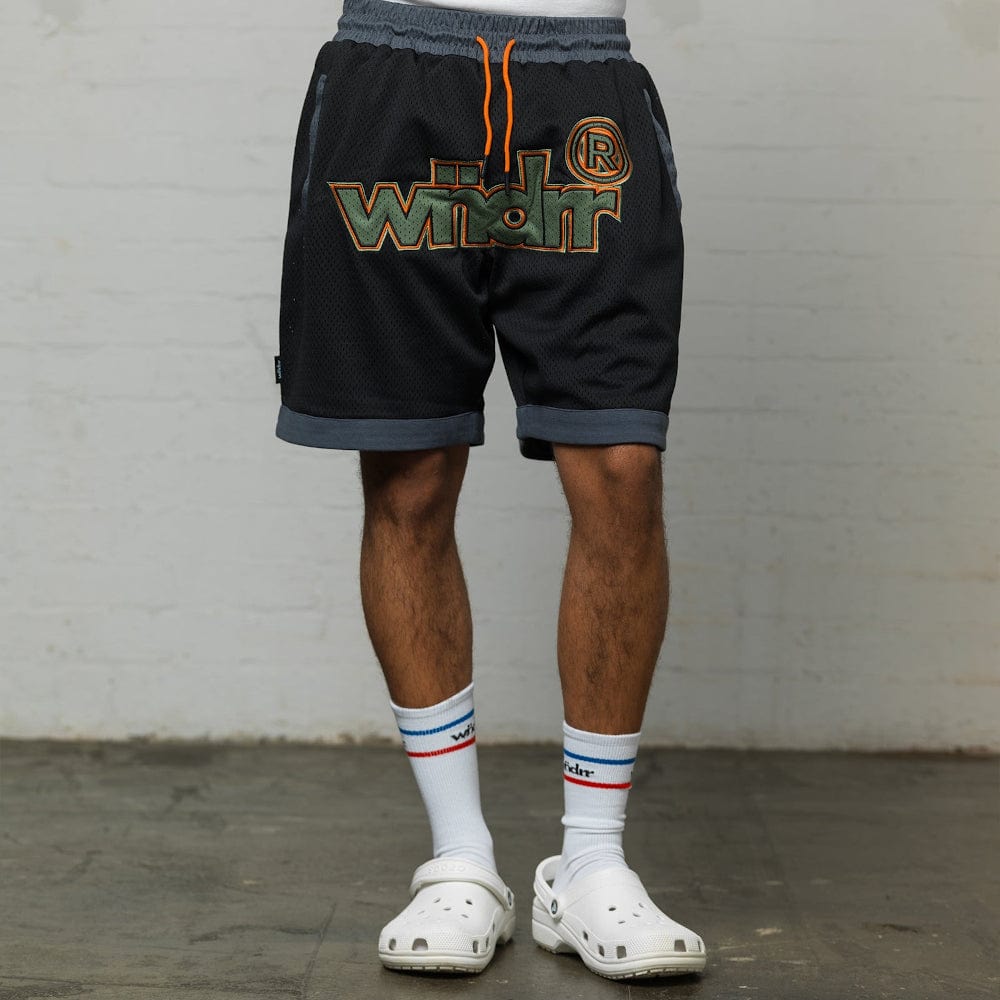 WNDRR Offcut Court Short - Black / Green