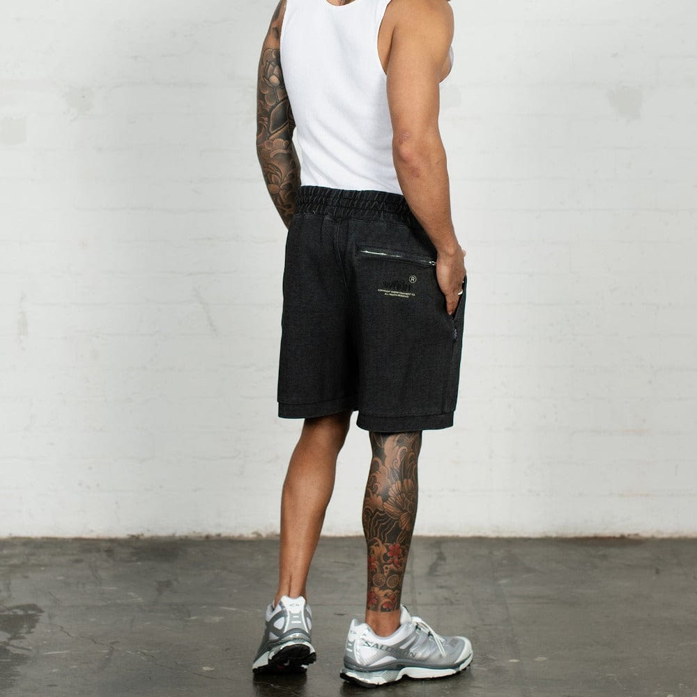 WNDRR Offcut Tech Trackshort - Washed Black
