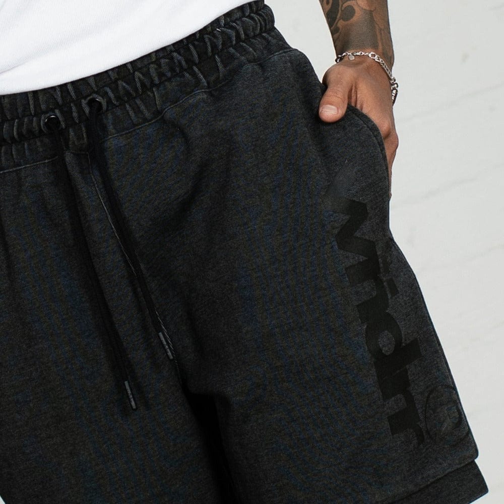 WNDRR Offcut Tech Trackshort - Washed Black