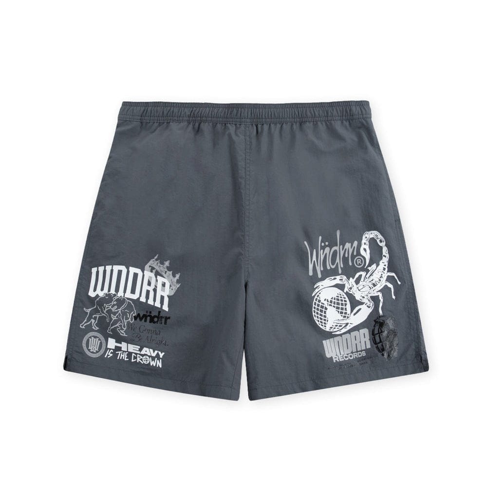 WNDRR Syndicate Swim Short -Washed Black