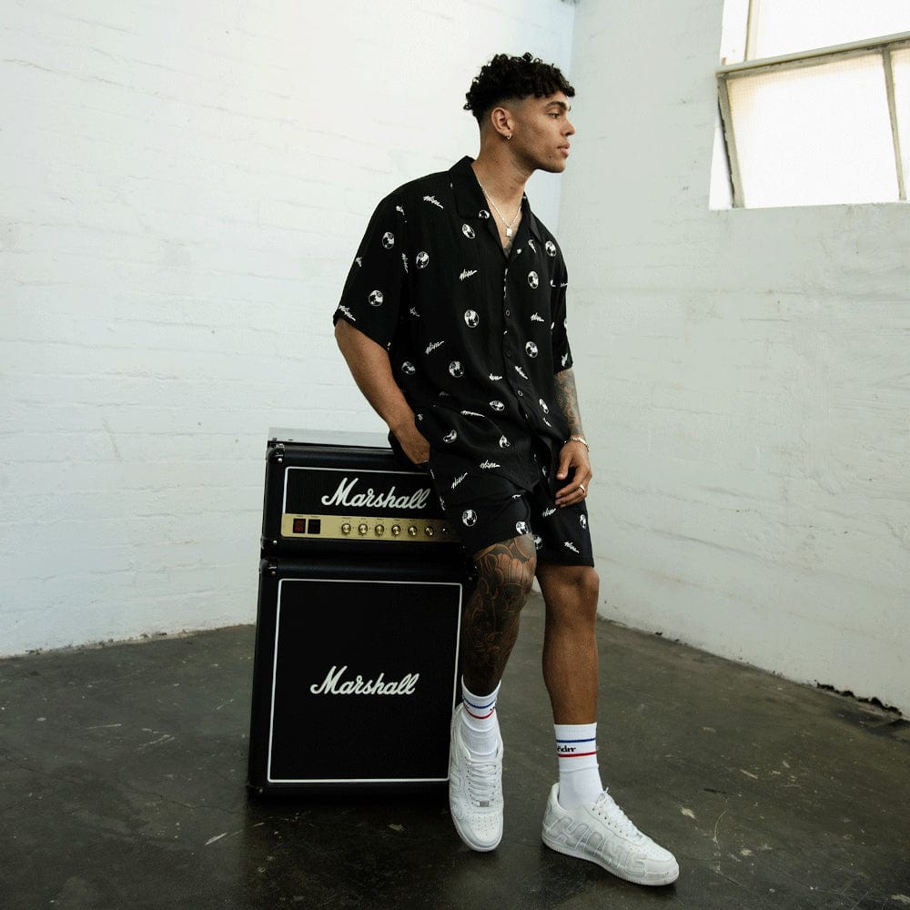 WNDRR 8 Ball Short Sleeve Shirt - Black