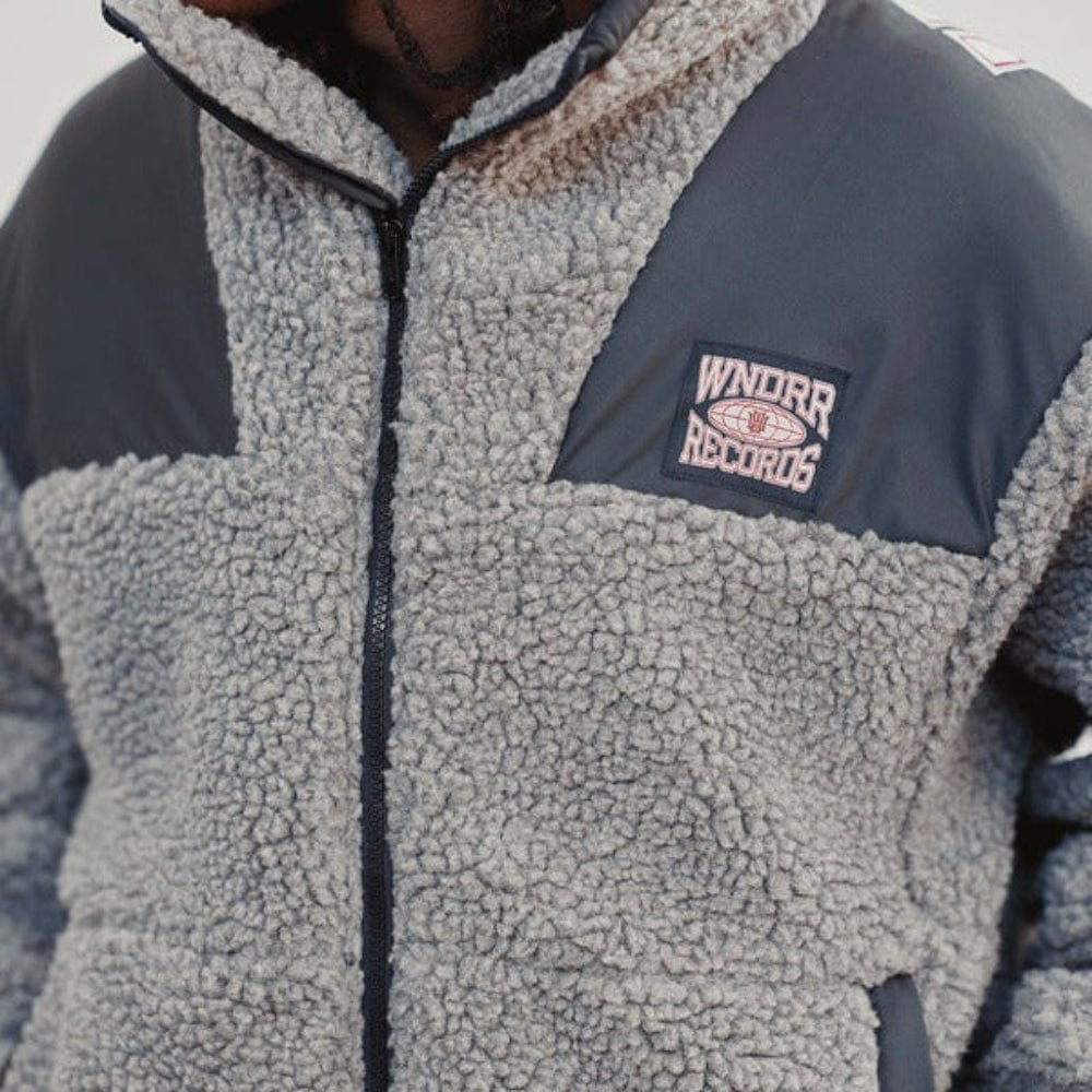 WNDRR Arc Sherpa Jacket - Charcoal / Black