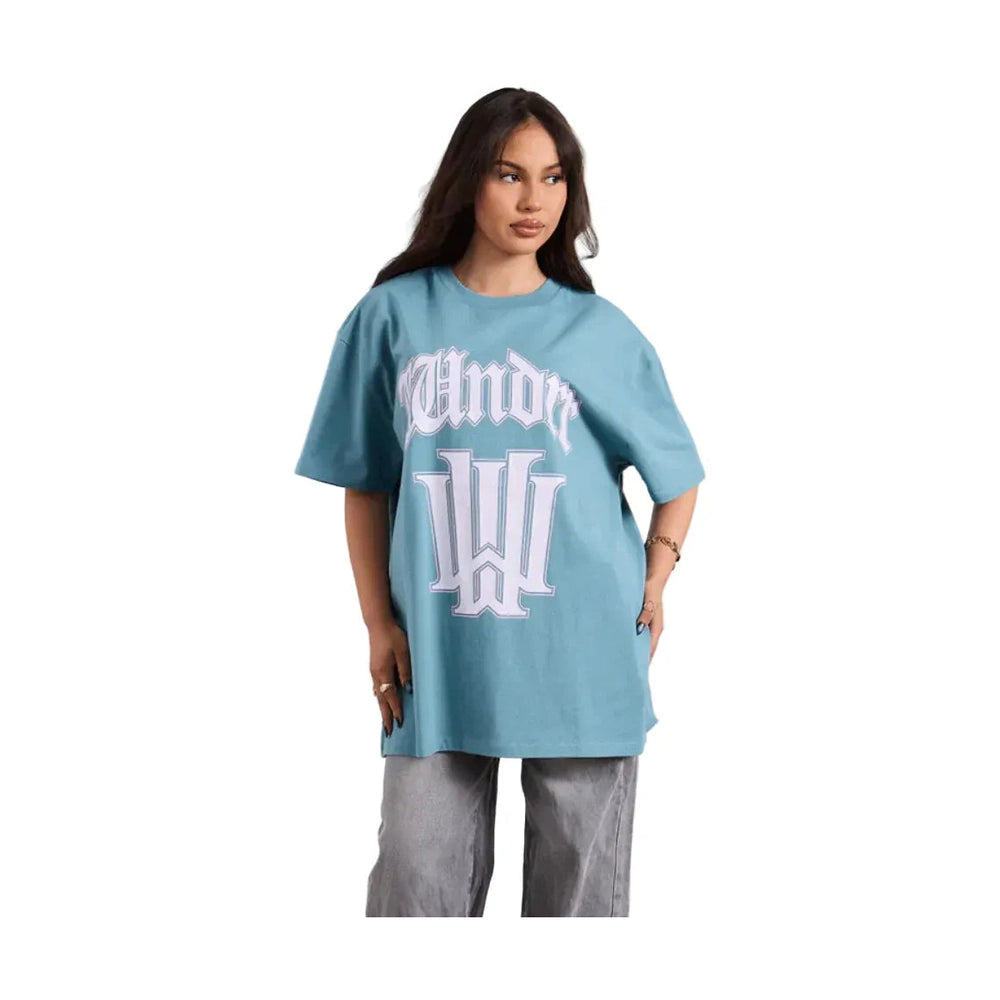 WNDRR Archetype Box Fit Tee - Dusk Blue