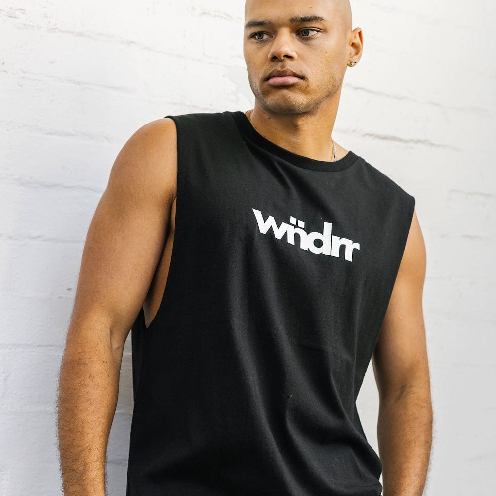 WNDRR Ascend Muscle Top - Black
