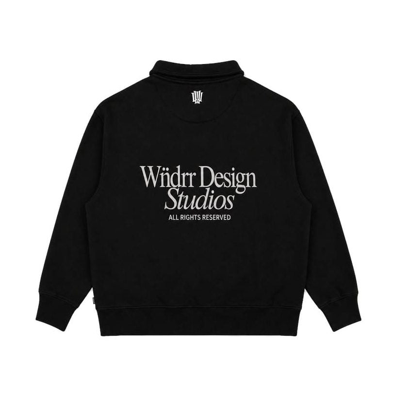 WNDRR Atelier Rugby Sweat - Black