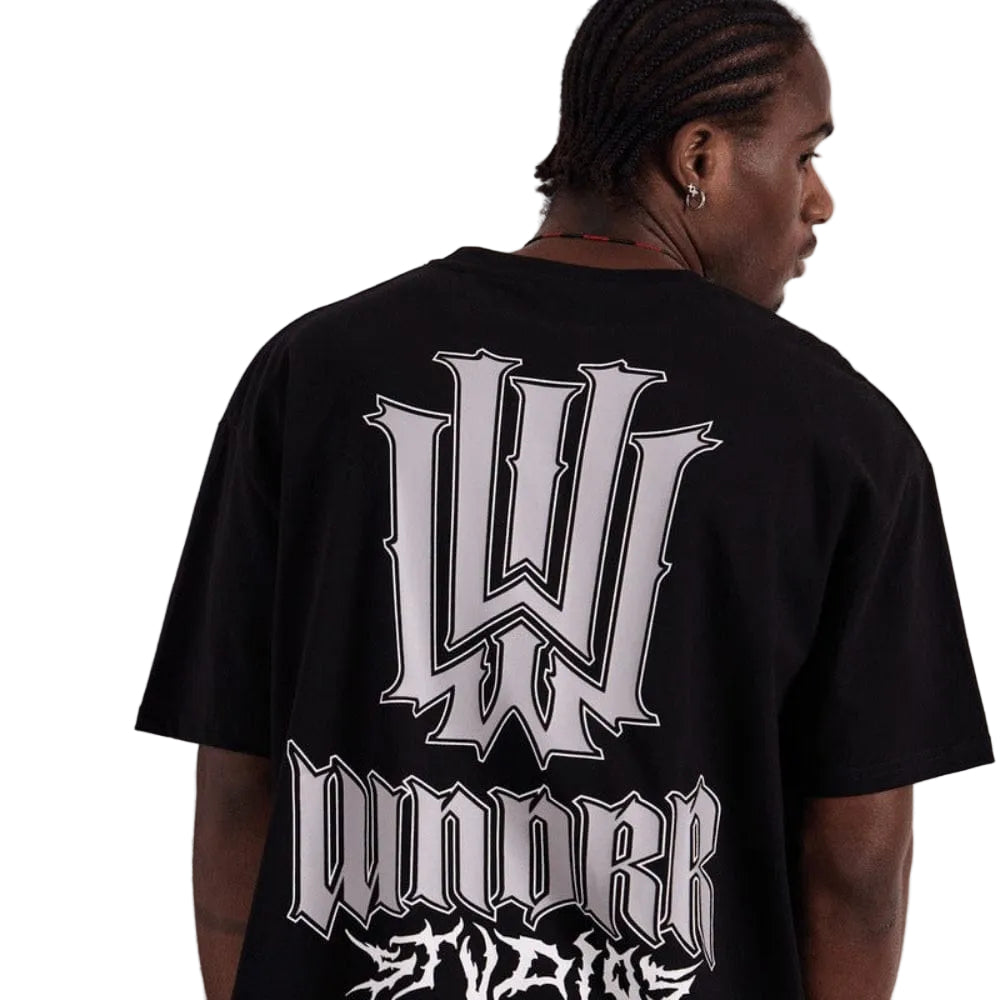 WNDRR Bleach Box Fit Tee - Black