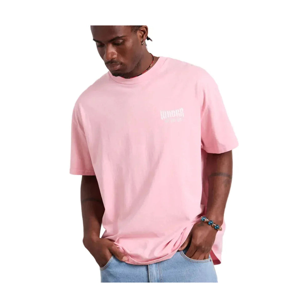 WNDRR Bleach Box Fit Tee - Washed Pink