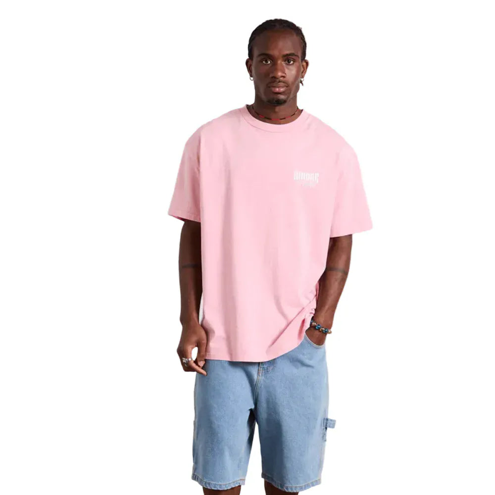 WNDRR Bleach Box Fit Tee - Washed Pink