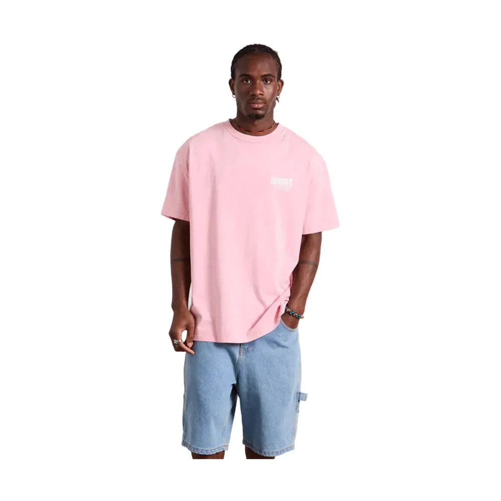 WNDRR Bleach Box Fit Tee - Washed Pink