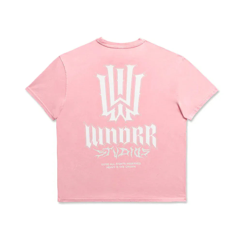 WNDRR Bleach Box Fit Tee - Washed Pink