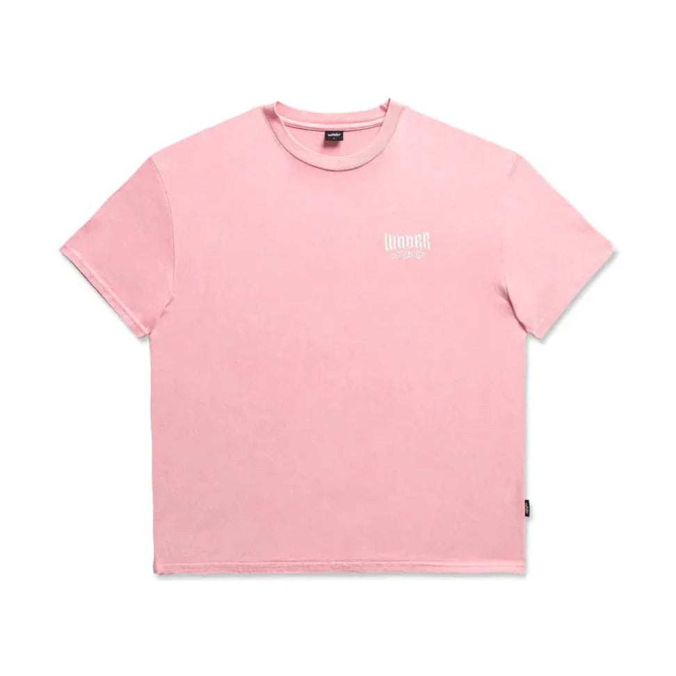 WNDRR Bleach Box Fit Tee - Washed Pink