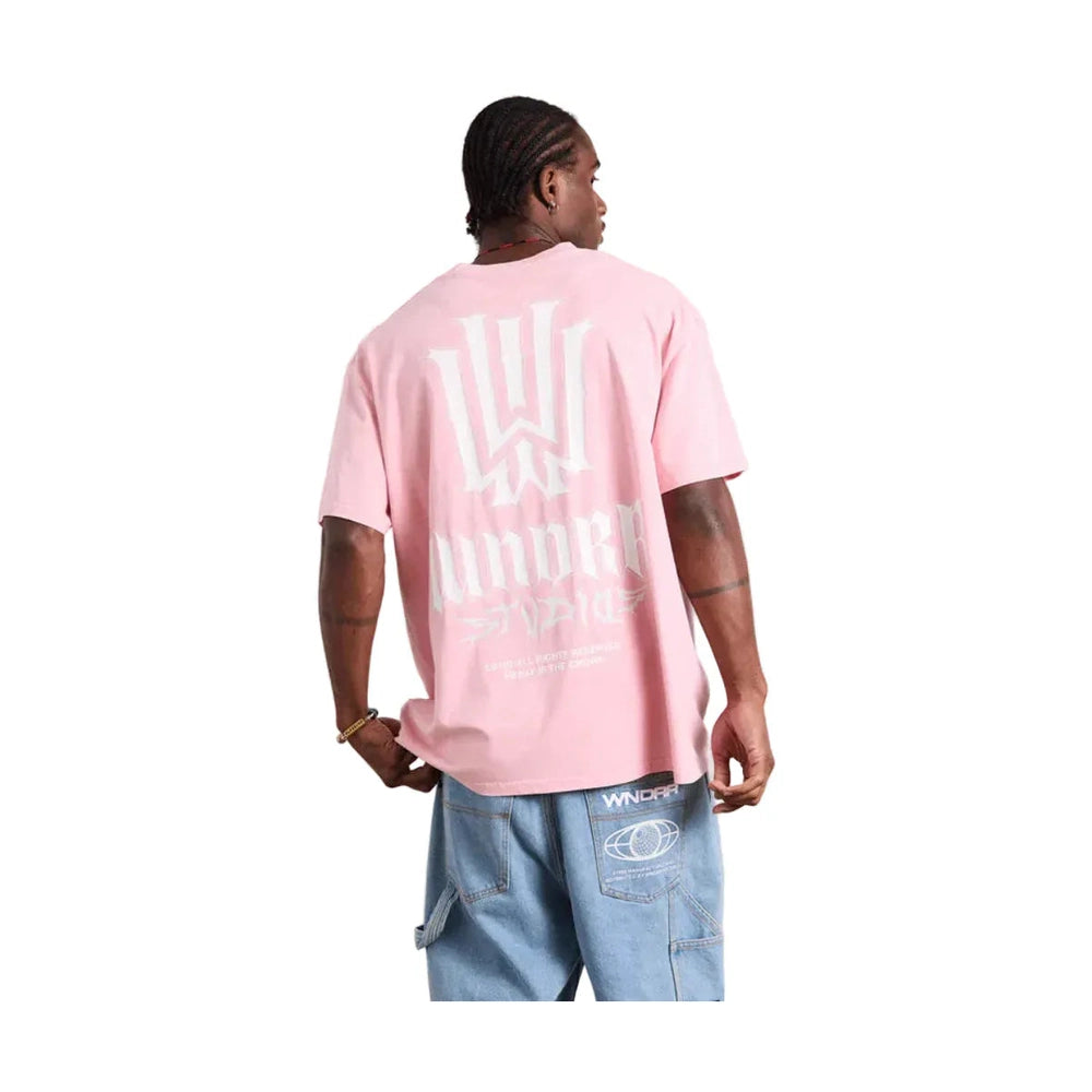 WNDRR Bleach Box Fit Tee - Washed Pink