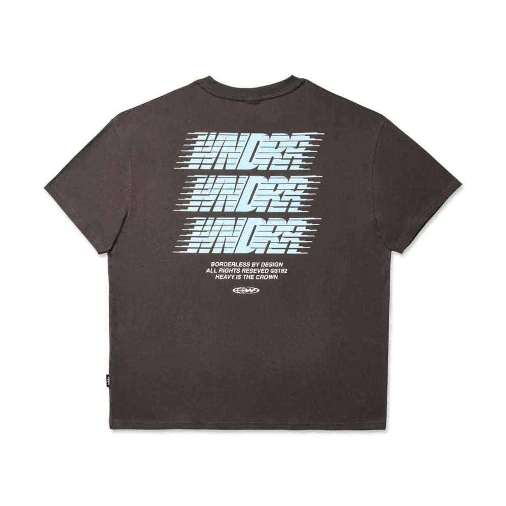WNDRR Borderless Box Fit Tee - Faded Black