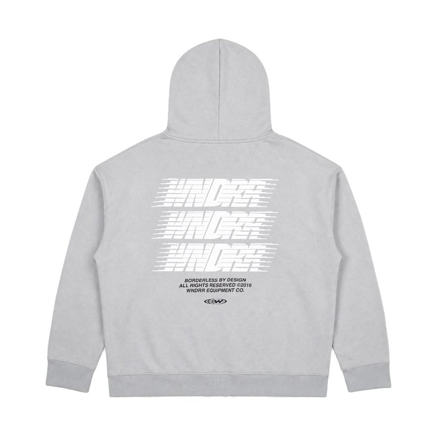 WNDRR Borderless Hood Sweat - Cement Grey