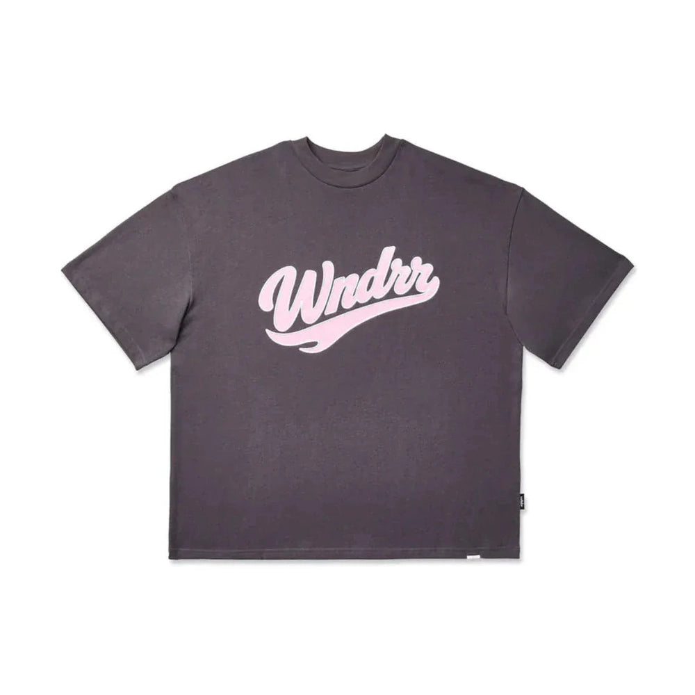 WNDRR Brushback Heavy Weight Tee - Charcoal