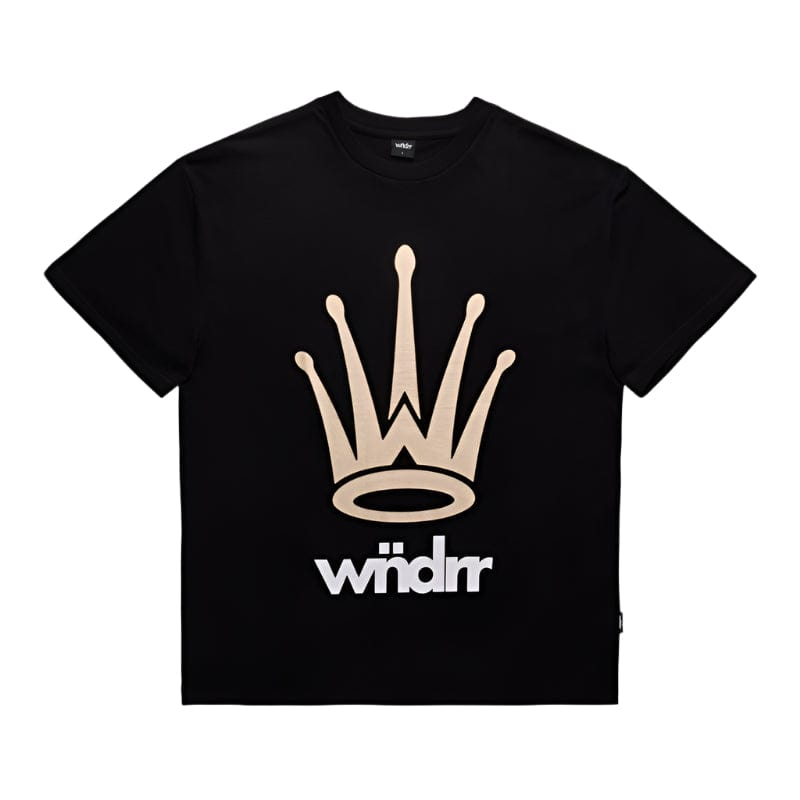 WNDRR Crest Box Fit Tee - Black