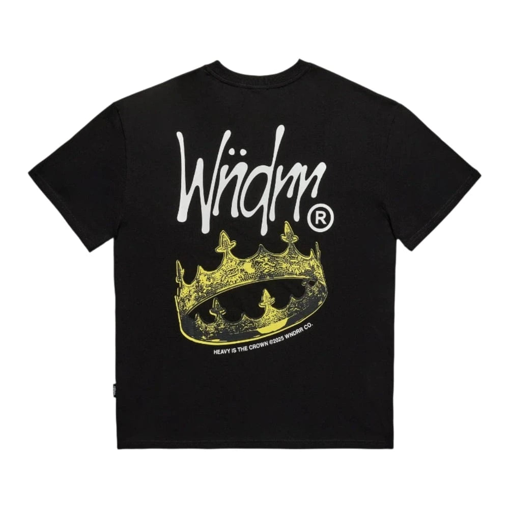 WNDRR Crown Box Fit Tee - Black