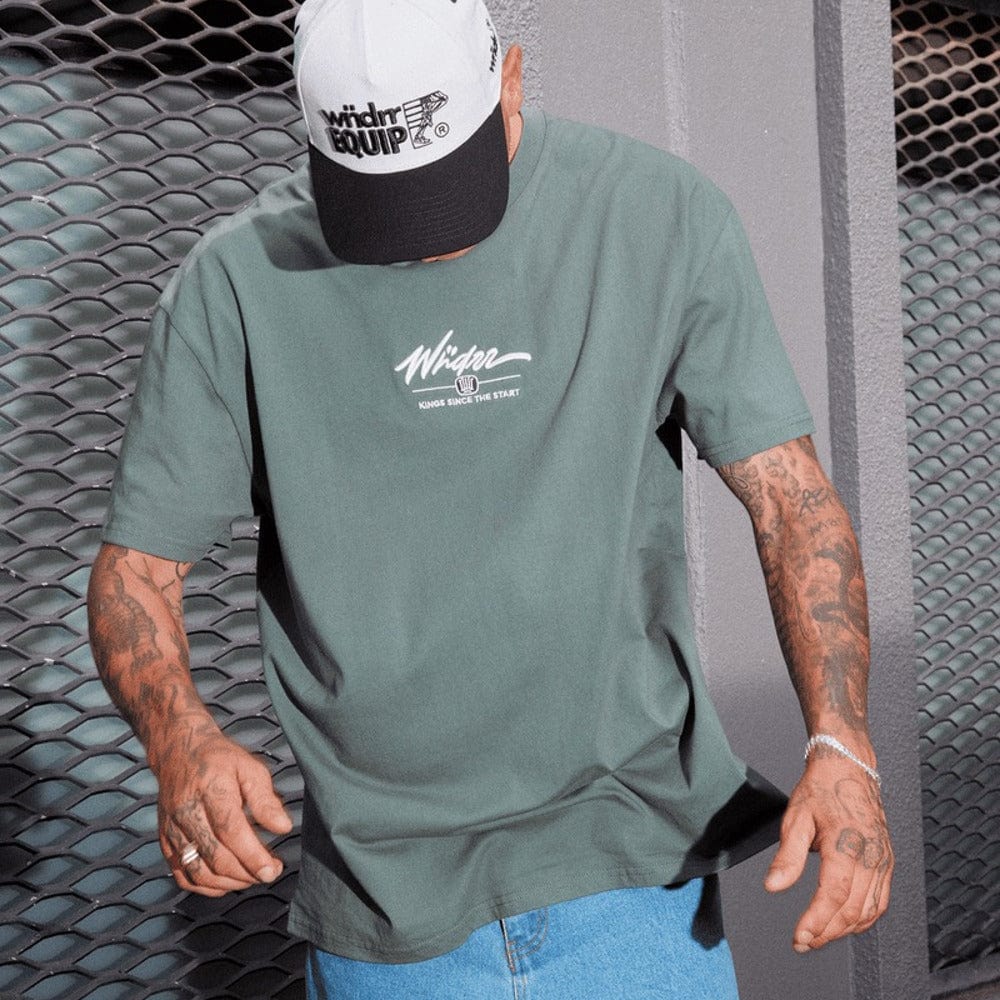 WNDRR Detone Box Fit Tee - Dark Green