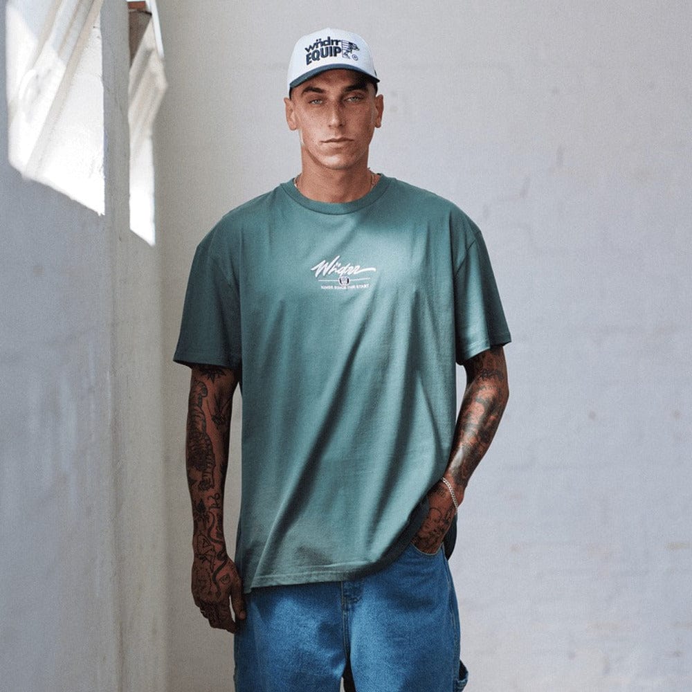 WNDRR Detone Box Fit Tee - Dark Green