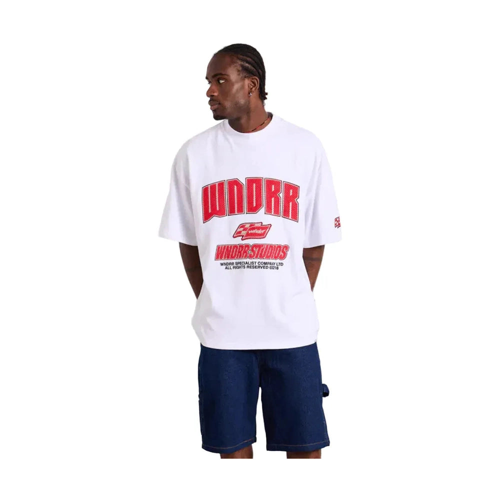 WNDRR Drivetrain Heavy Weight Tee - White