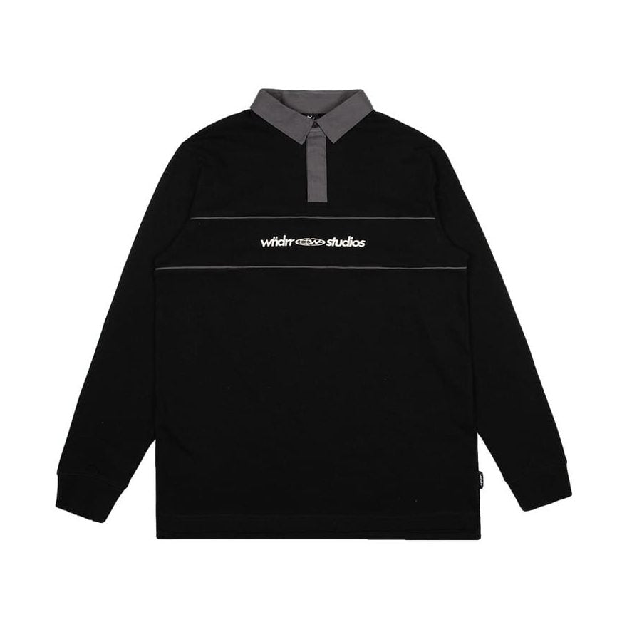 WNDRR Globe Rugby Polo - Black