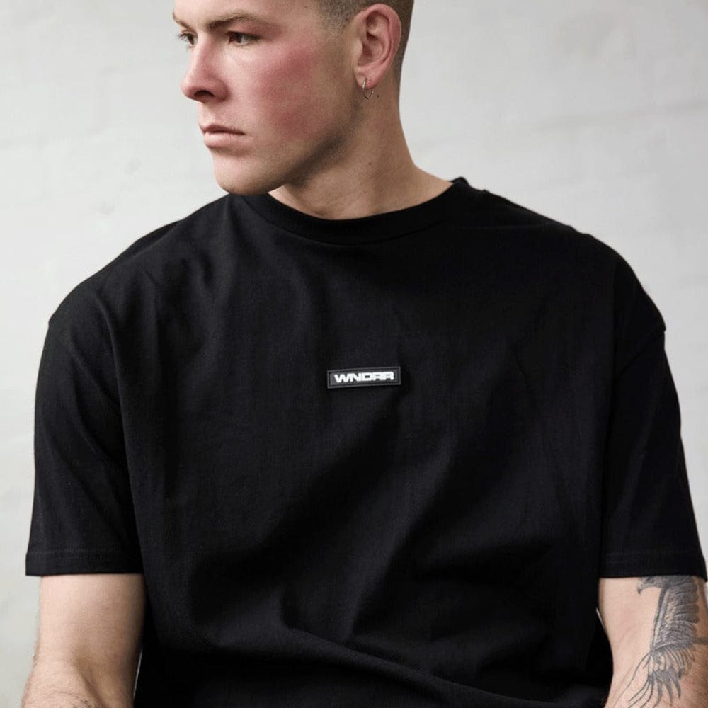 WNDRR Hexed Box Fit Tee - Black