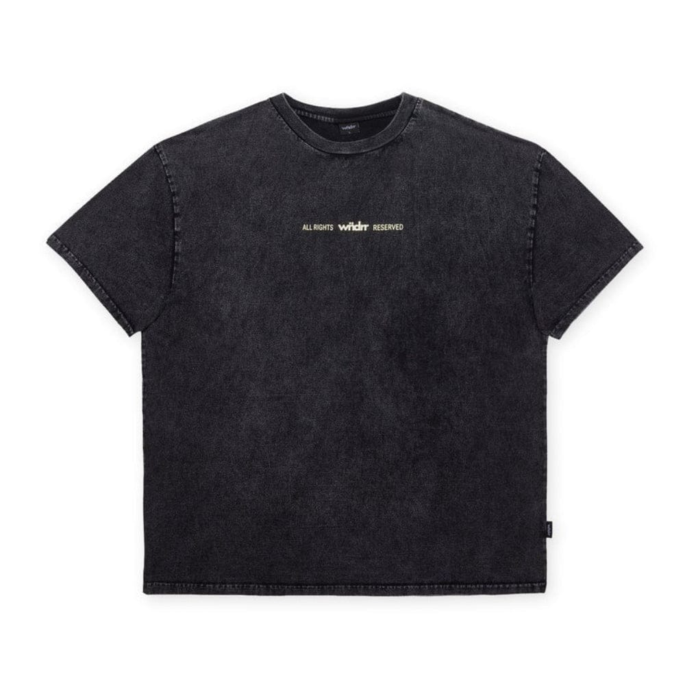 WNDRR Highborn Box Fit Tee - Washed Black