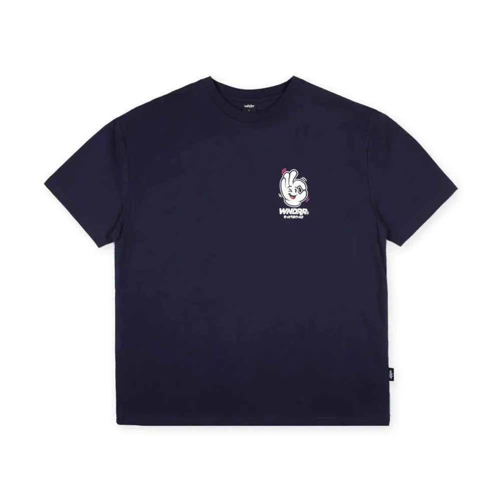 WNDRR I'm Sure Box Fit Tee - Navy