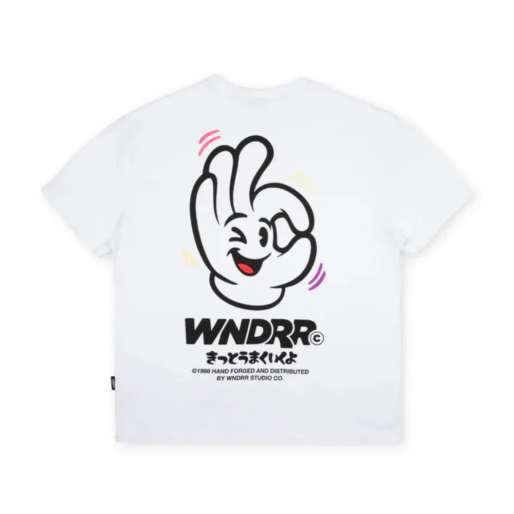 WNDRR I'm Sure Box Fit Tee - White