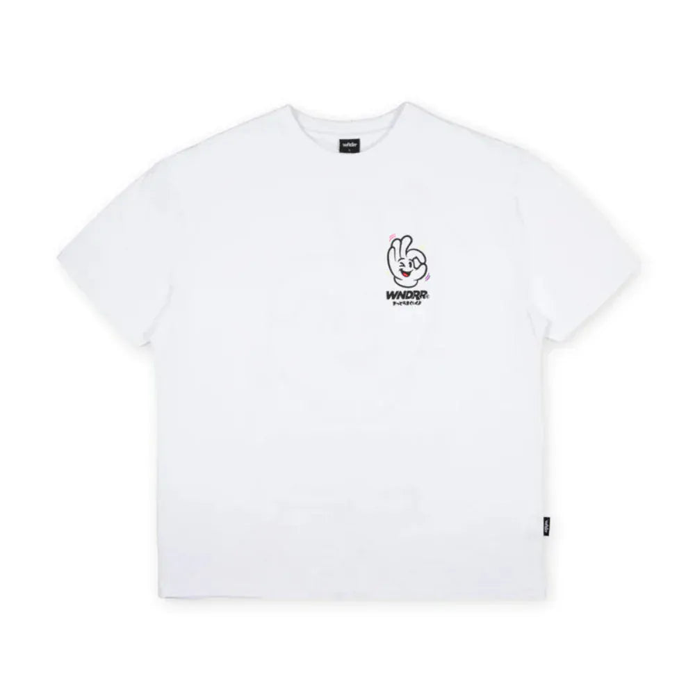 WNDRR I'm Sure Box Fit Tee - White