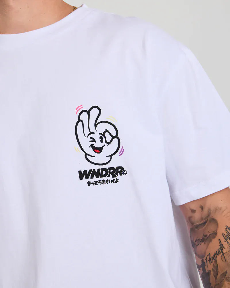 WNDRR I'm Sure Box Fit Tee - White