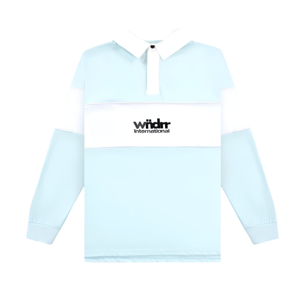 WNDRR International Panel Rugby Polo - Baby Blue