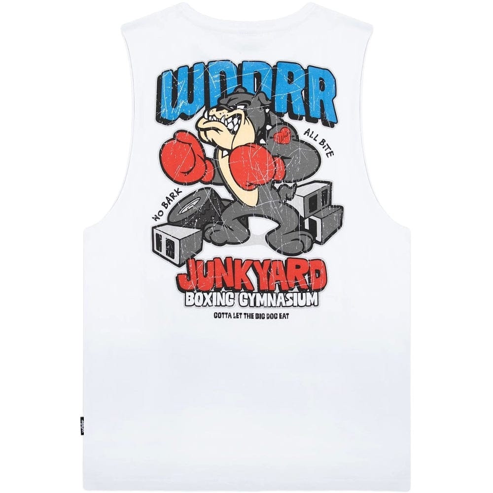 WNDRR Junkyard Muscle Top - White