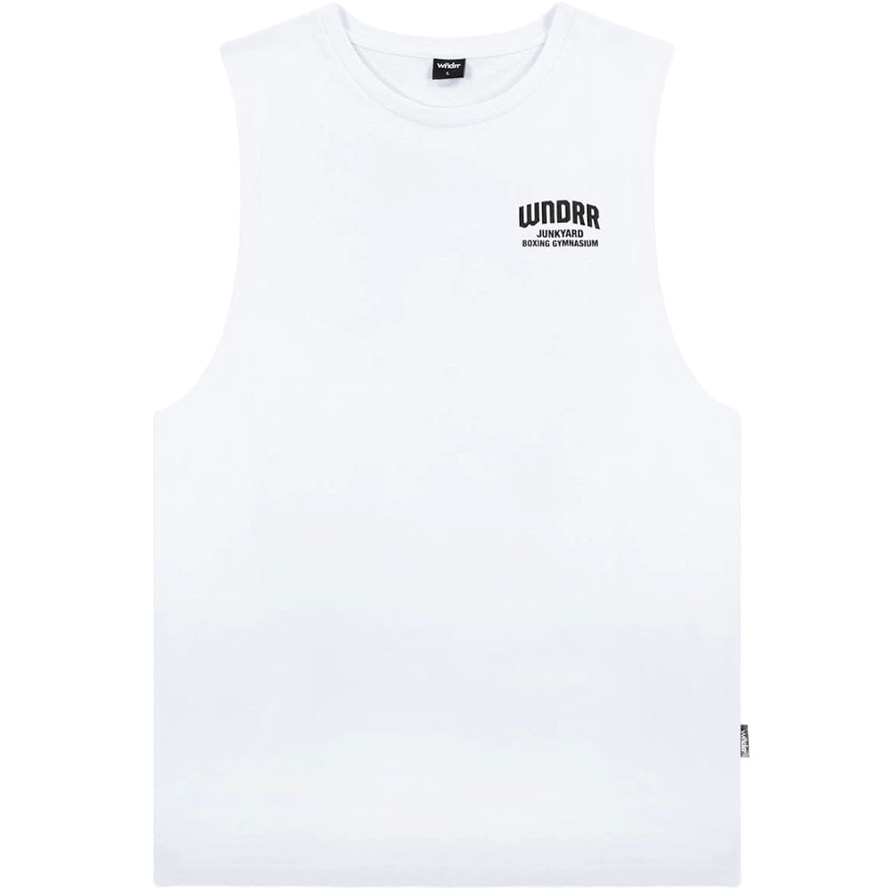 WNDRR Junkyard Muscle Top - White