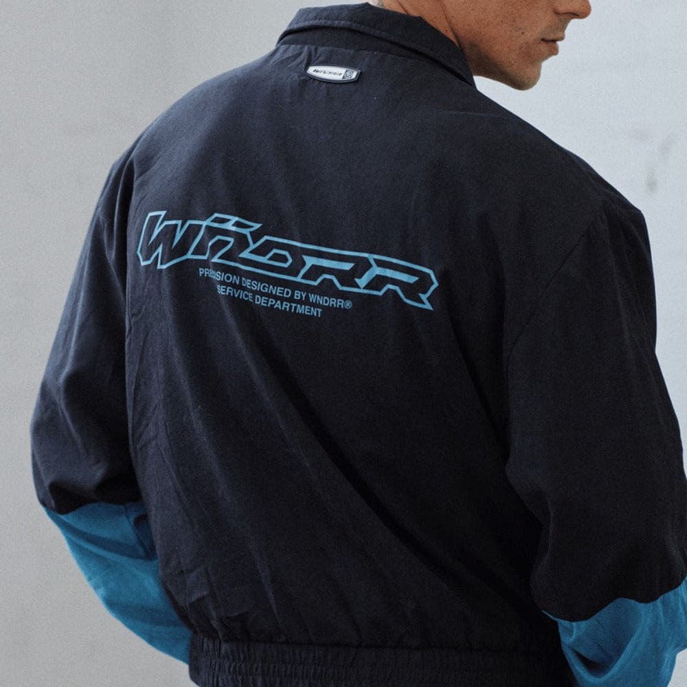 WNDRR Laneaway Sports Jacket - Black / Dusk Blue