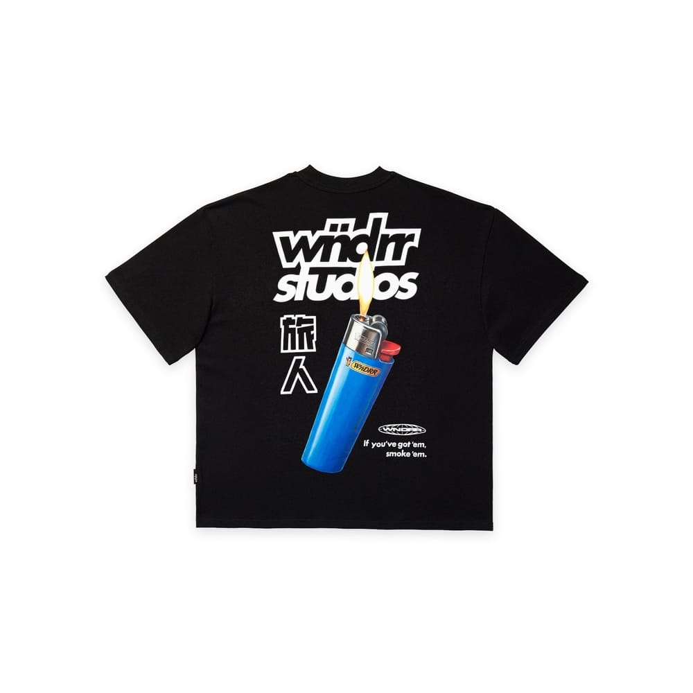 WNDRR Lighter Heavy Weight Tee - Black