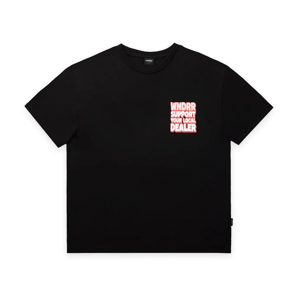 WNDRR Local BOX FIT Tee - Black