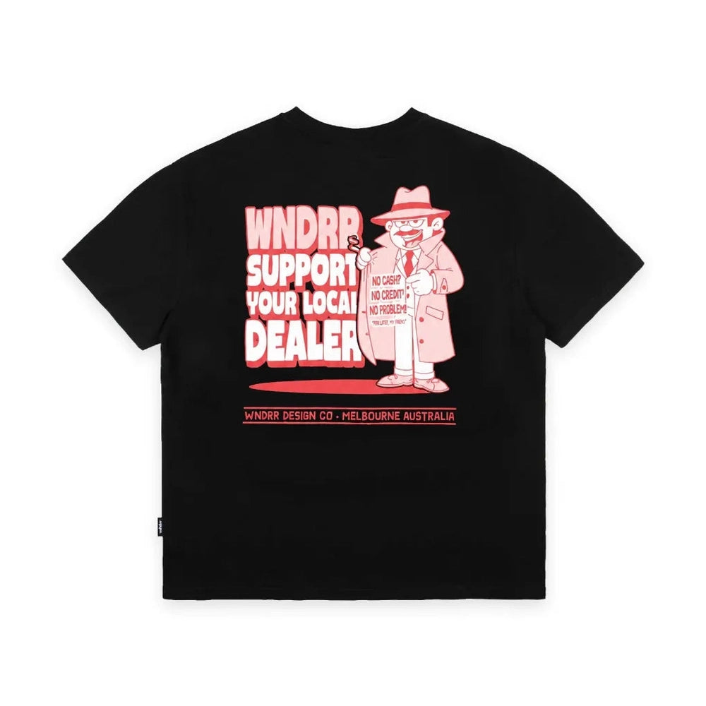 WNDRR Local BOX FIT Tee - Black