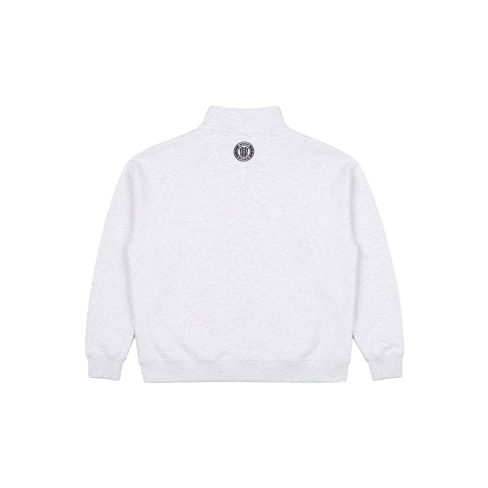WNDRR Maison 1/4 Zip Sweat - White Marle